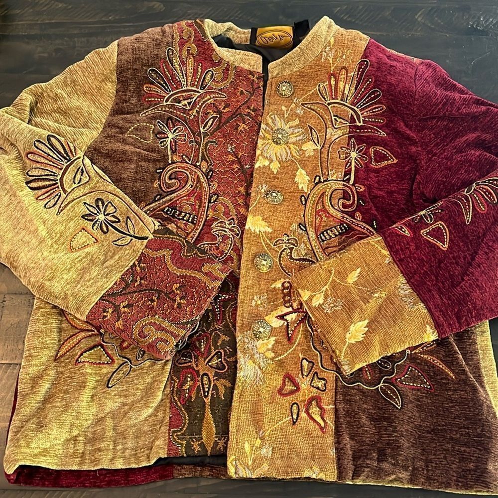 Embroidered Multicolor Women's Jacket